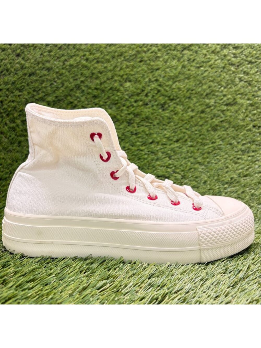 Converse Chuck Taylor All Star Lift Womens Size 7.5 Ivory Athletic Shoes Sneaker